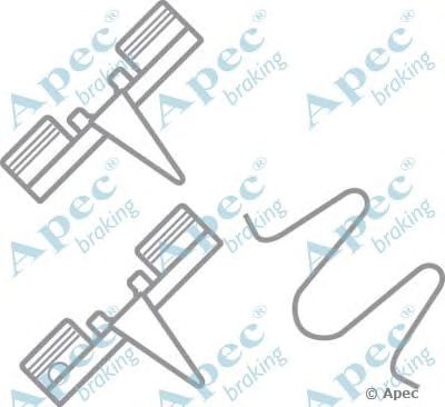 APEC BRAKING kit303 -  Комплектующие, тормозные колодки